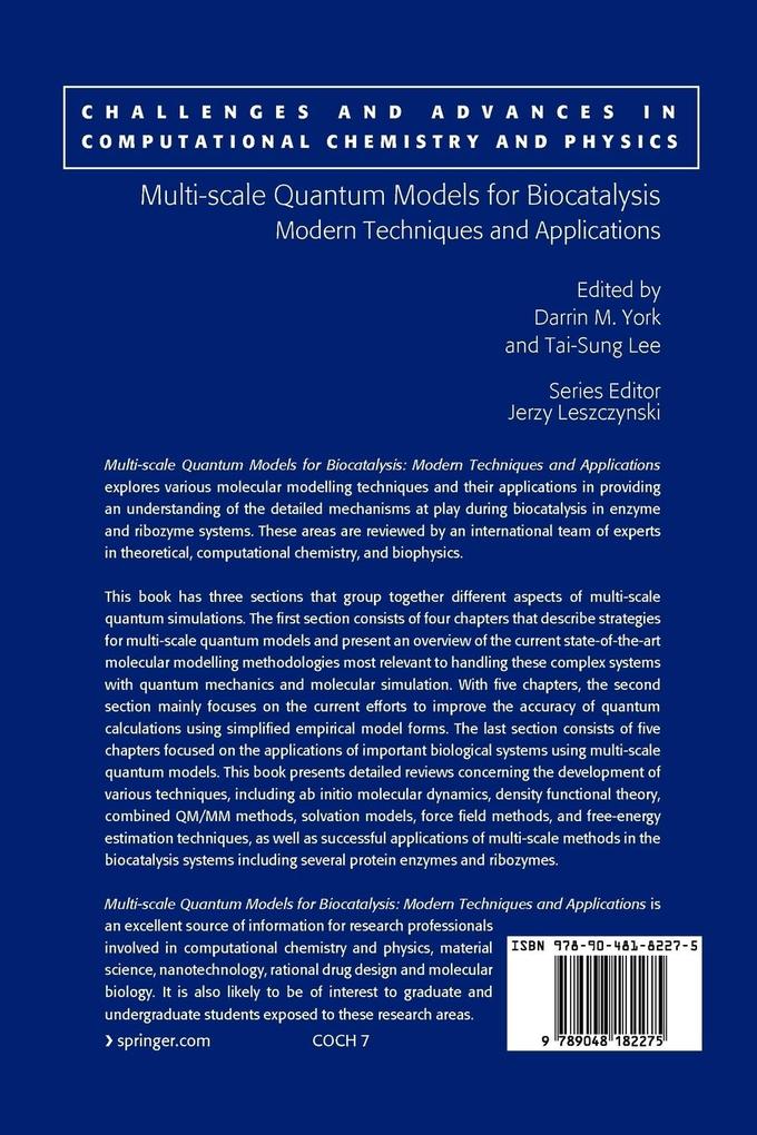 Weitere Ansicht: Multi-scale Quantum Models for Biocatalysis