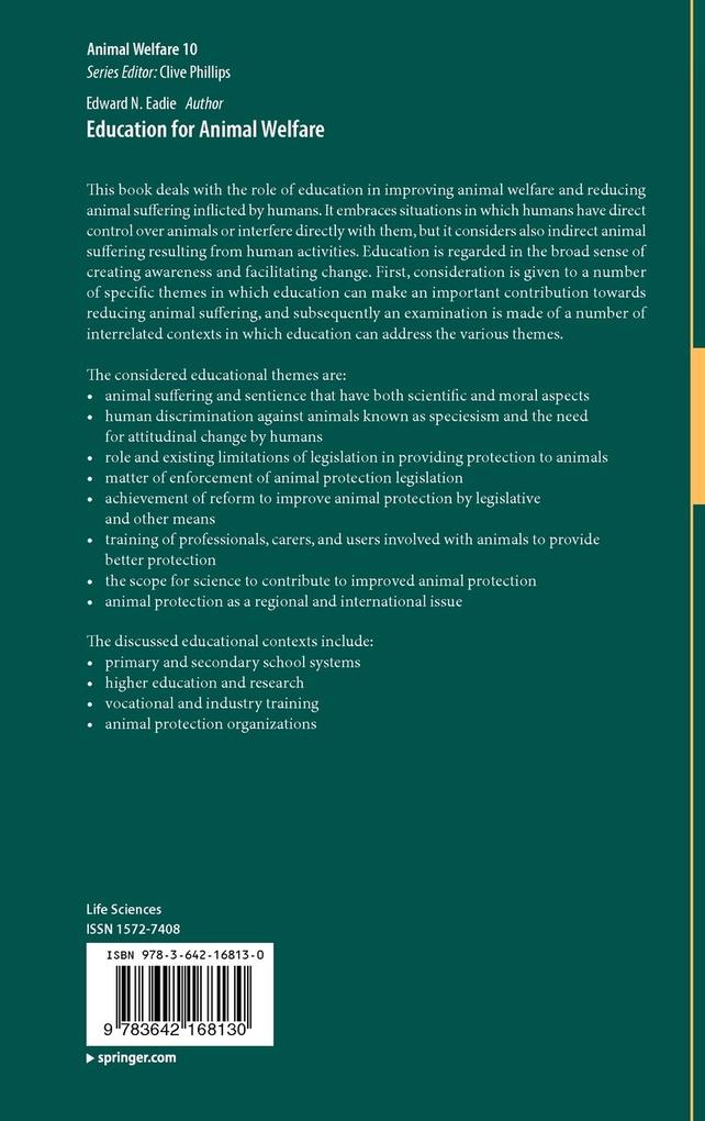 Weitere Ansicht: Education for Animal Welfare | Edward N. Eadie