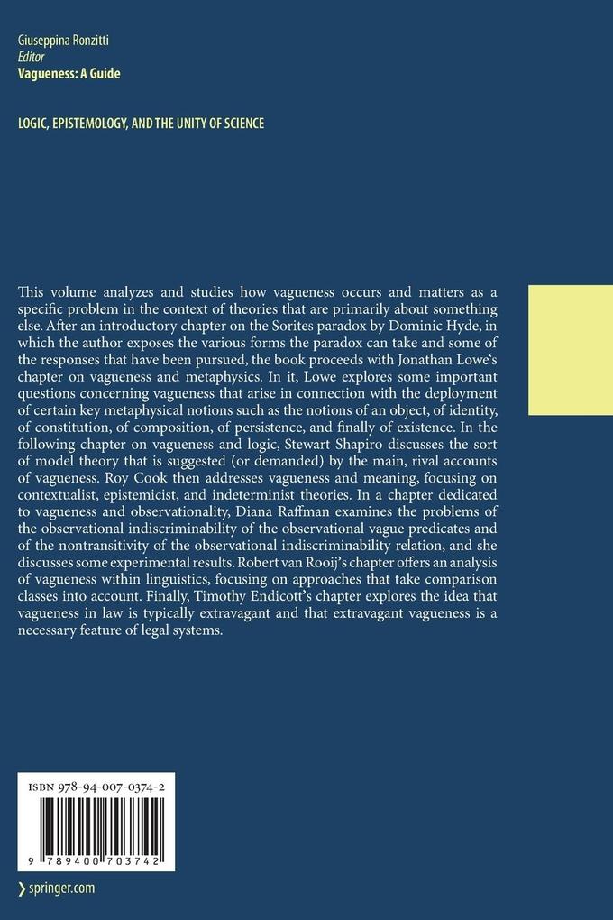 Weitere Ansicht: Vagueness: A Guide