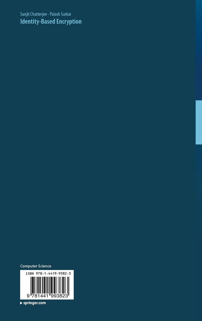 Weitere Ansicht: Identity-Based Encryption | Sanjit Chatterjee, Palash Sarkar