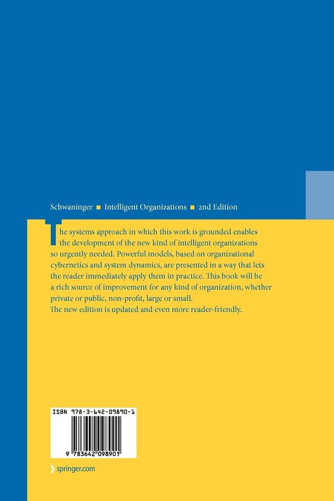 Weitere Ansicht: Intelligent Organizations | Markus Schwaninger