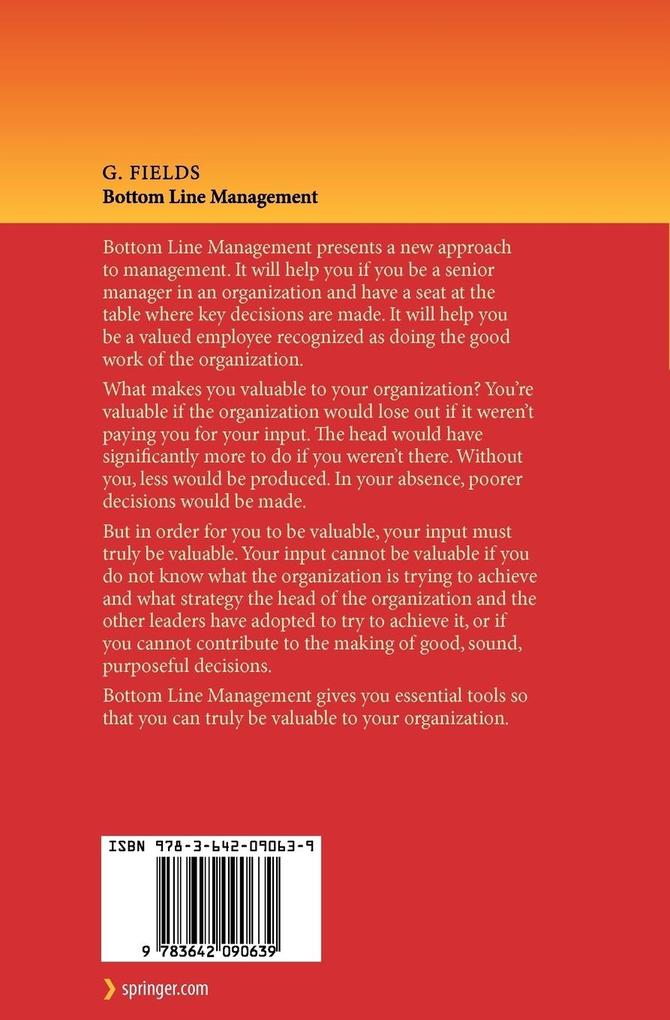 Weitere Ansicht: Bottom Line Management | Gary Fields