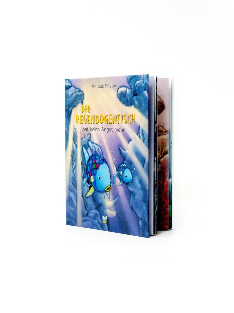 Weitere Ansicht: Der Regenbogenfisch hat keine Angst mehr. SuperBuch | Marcus Pfister