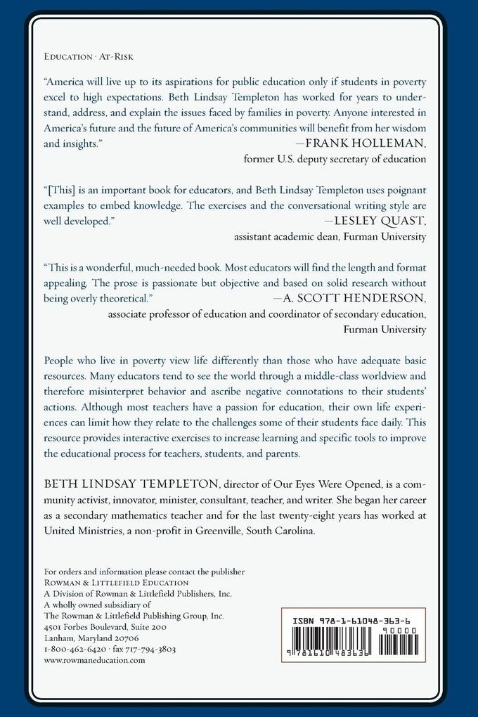 Weitere Ansicht: Understanding Poverty in the Classroom | Beth Lindsay Templeton