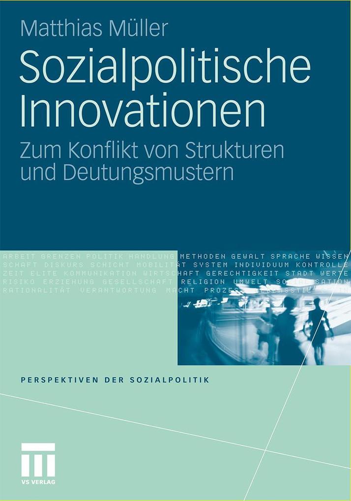 Produktbild: Sozialpolitische Innovationen | Matthias Müller