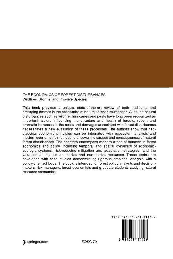 Weitere Ansicht: The Economics of Forest Disturbances