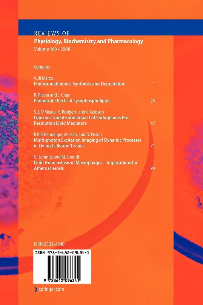 Weitere Ansicht: Reviews of Physiology, Biochemistry and Pharmacology 160