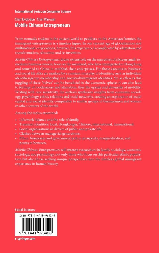 Weitere Ansicht: Mobile Chinese Entrepreneurs | Chan Kwok-bun, Chan Wai-wan