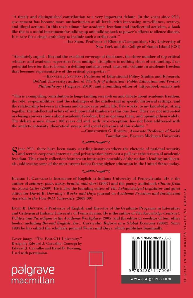 Weitere Ansicht: Academic Freedom in the Post-9/11 Era