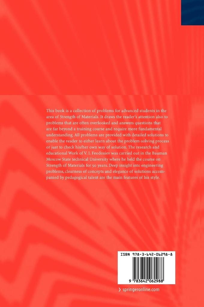 Weitere Ansicht: Advanced Stress and Stability Analysis | V. I. Feodosiev