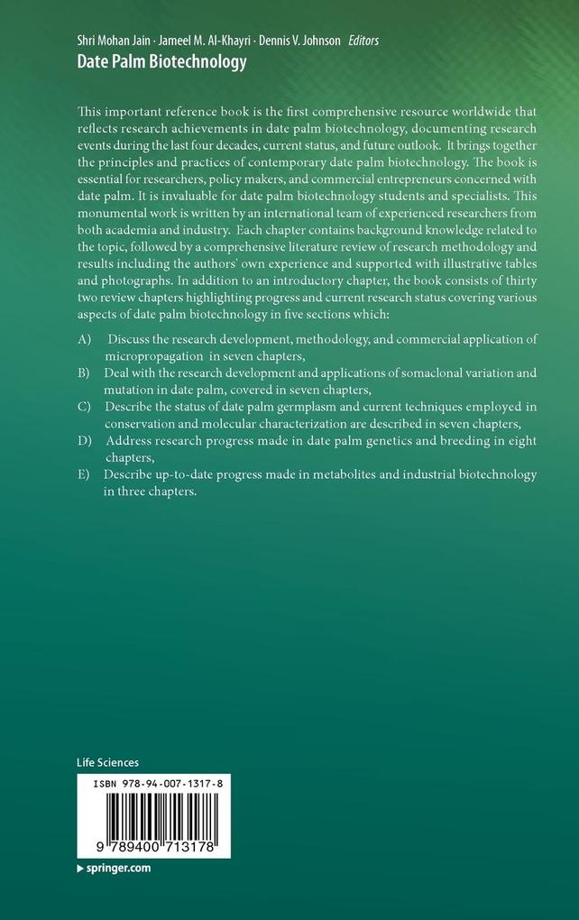 Weitere Ansicht: Date Palm Biotechnology