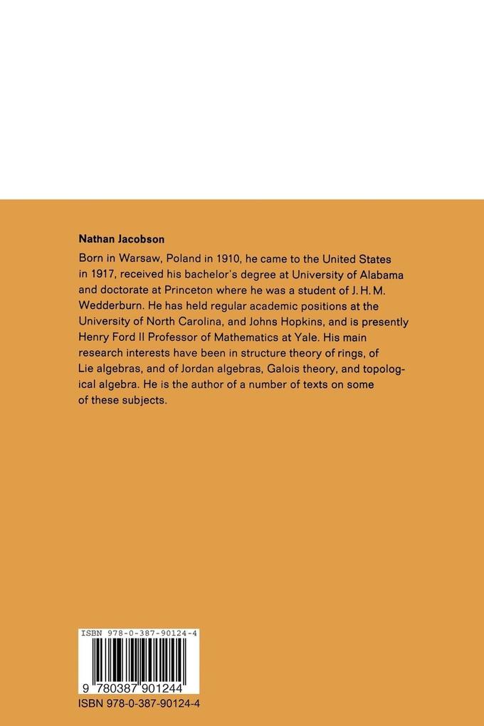 Weitere Ansicht: Lectures in Abstract Algebra | N. Jacobson