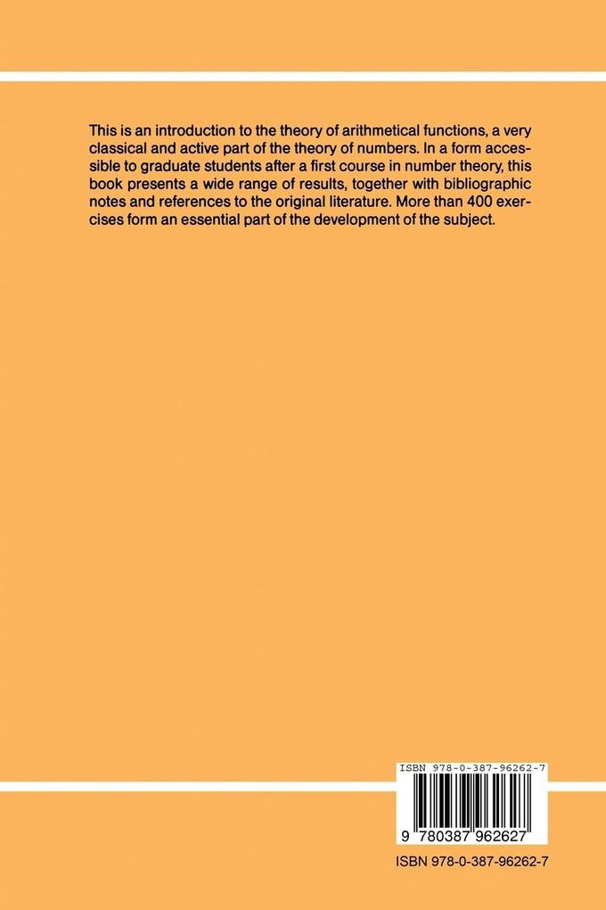 Weitere Ansicht: Introduction to Arithmetical Functions | Paul J. McCarthy