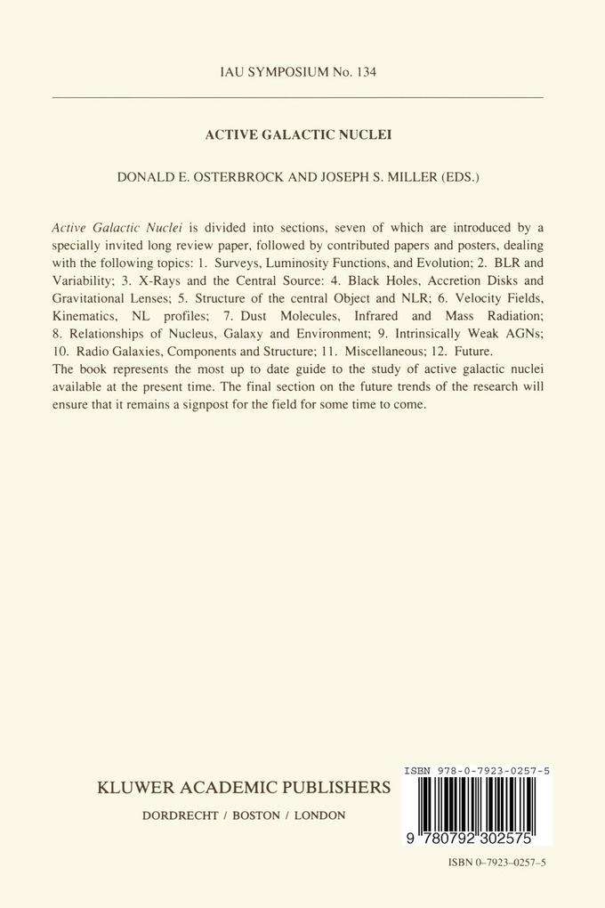 Weitere Ansicht: Active Galactic Nuclei