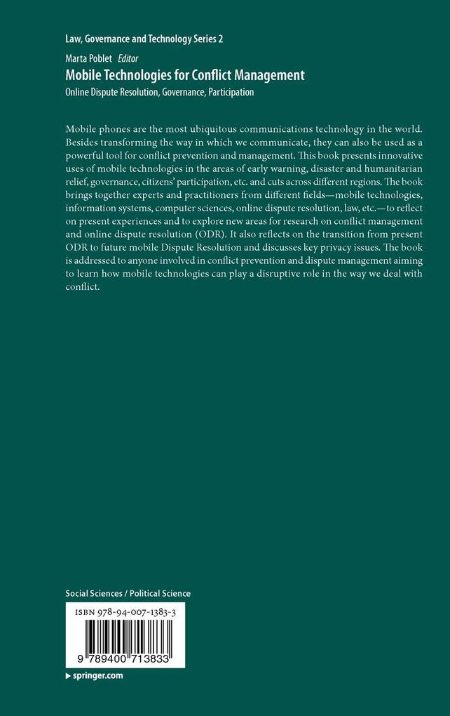 Weitere Ansicht: Mobile Technologies for Conflict Management