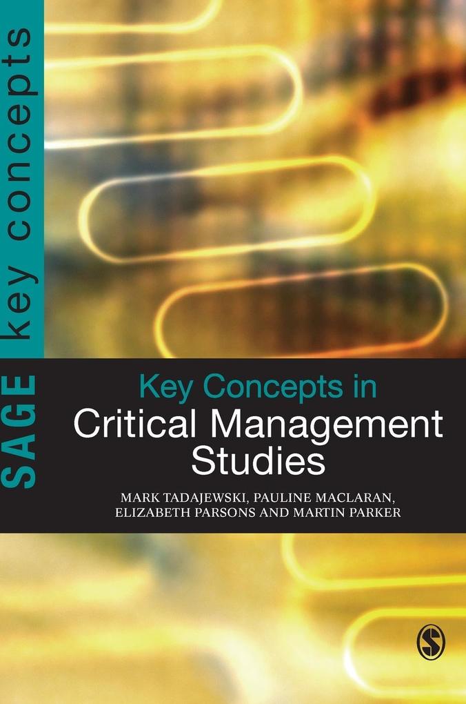 Produktbild: Key Concepts in Critical Management Studies