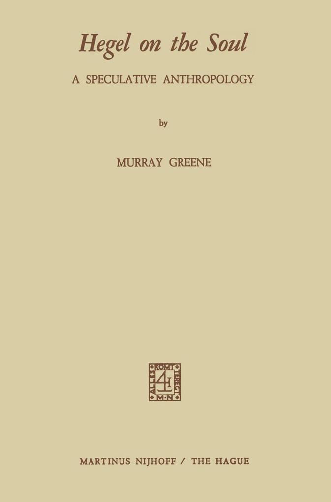 Produktbild: Hegel on the Soul | N. Greene