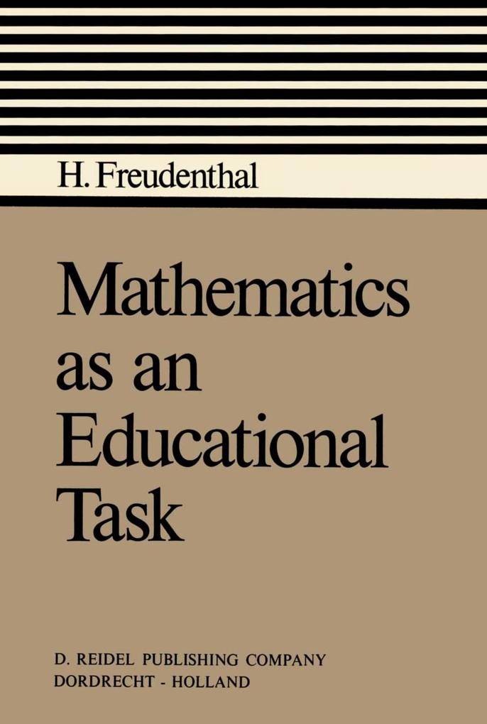 Produktbild: Mathematics as an Educational Task | Hans Freudenthal