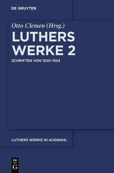Produktbild: Schriften von 1520-1524 | Martin Luther