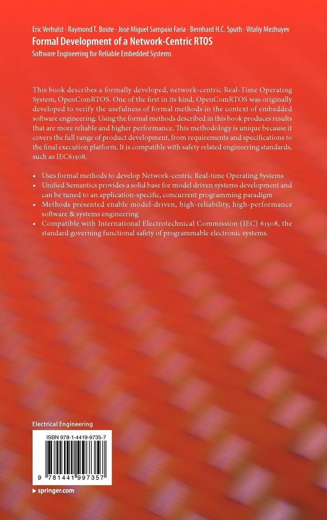 Weitere Ansicht: Formal Development of a Network-Centric Rtos | Eric Verhulst, Raymond T Boute, José Miguel Sampaio Faria, Bernhard H.C. Sputh, Vitaliy Mezhuyev