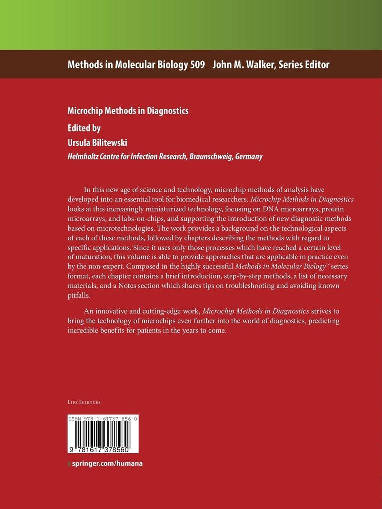 Weitere Ansicht: Microchip Methods in Diagnostics