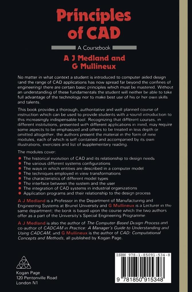 Weitere Ansicht: Principles of CAD | A. J. Medland