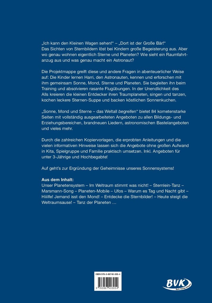 Weitere Ansicht: Kita aktiv: Projektmappe Sonne, Mond und Sterne | Maggie Jung