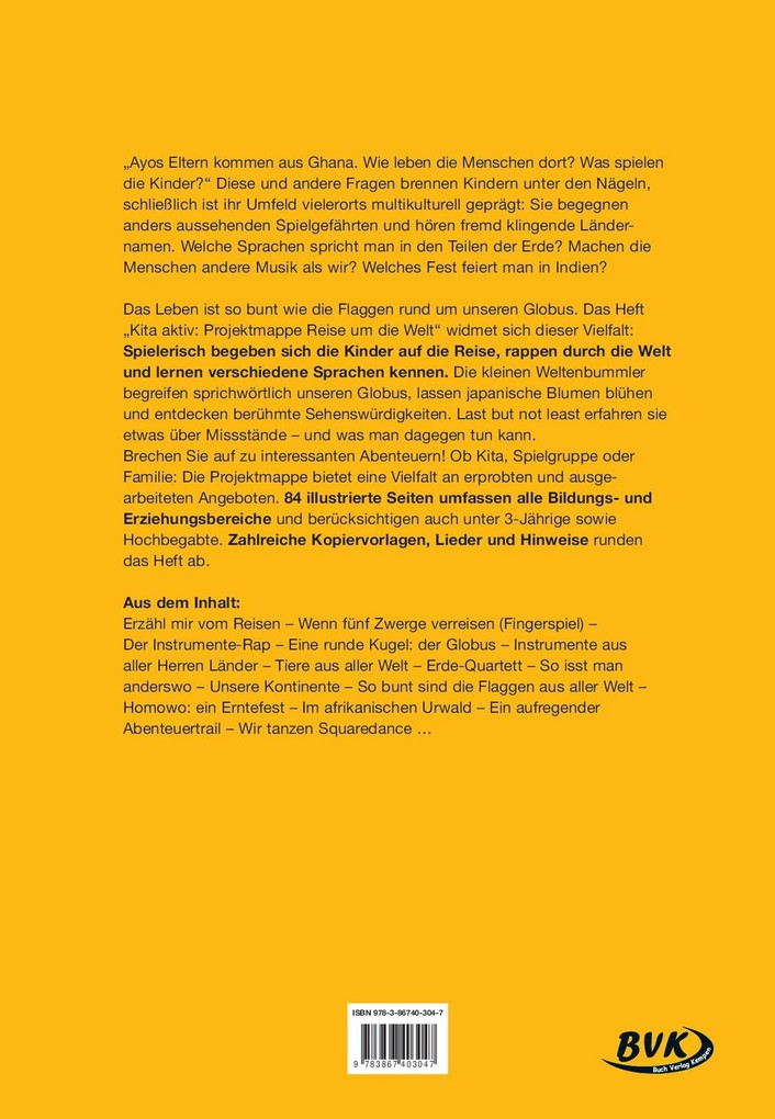 Weitere Ansicht: Kita aktiv: Projektmappe Reise um die Welt | Maggie Jung