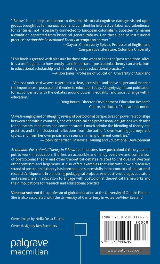 Weitere Ansicht: Actionable Postcolonial Theory in Education | V. Andreotti