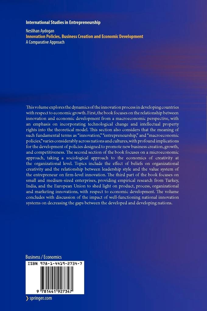 Weitere Ansicht: Innovation Policies, Business Creation and Economic Development