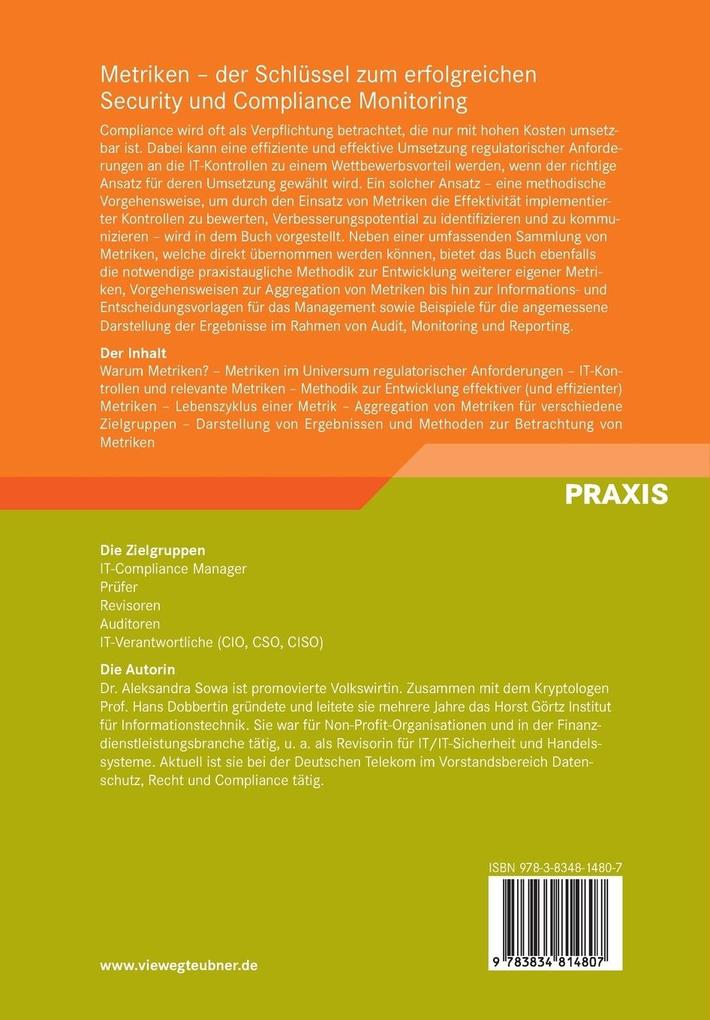 Weitere Ansicht: Metriken - der Schlüssel zum erfolgreichen Security und Compliance Monitoring | Aleksandra Sowa
