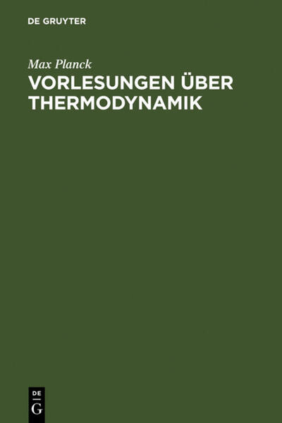 Produktbild: Vorlesungen über Thermodynamik | Max Planck