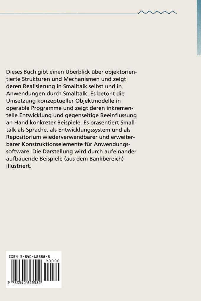 Weitere Ansicht: Objektorientierte Softwareentwicklung mit Smalltalk | Günther Vinek