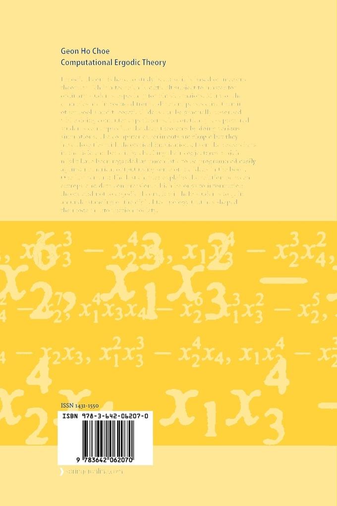 Weitere Ansicht: Computational Ergodic Theory | Geon Ho Choe