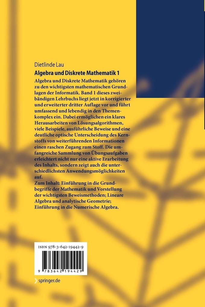 Weitere Ansicht: Algebra und Diskrete Mathematik 1 | Dietlinde Lau