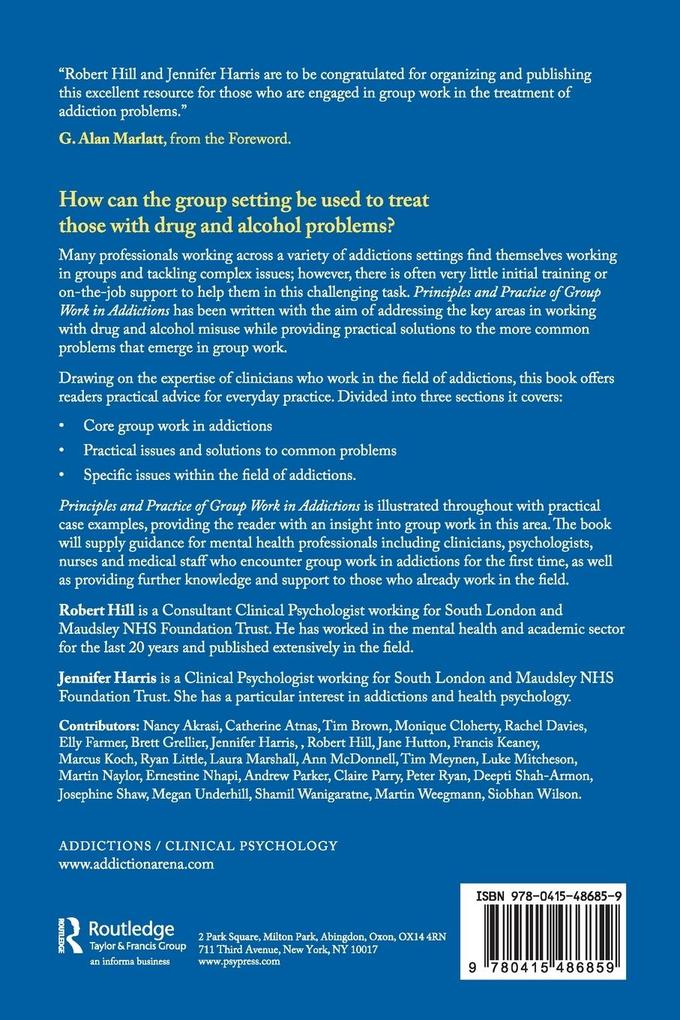 Weitere Ansicht: Principles and Practice of Group Work in Addictions