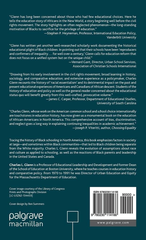 Weitere Ansicht: African-American/Afro-Canadian Schooling | C. Glenn, Charles L. Glenn