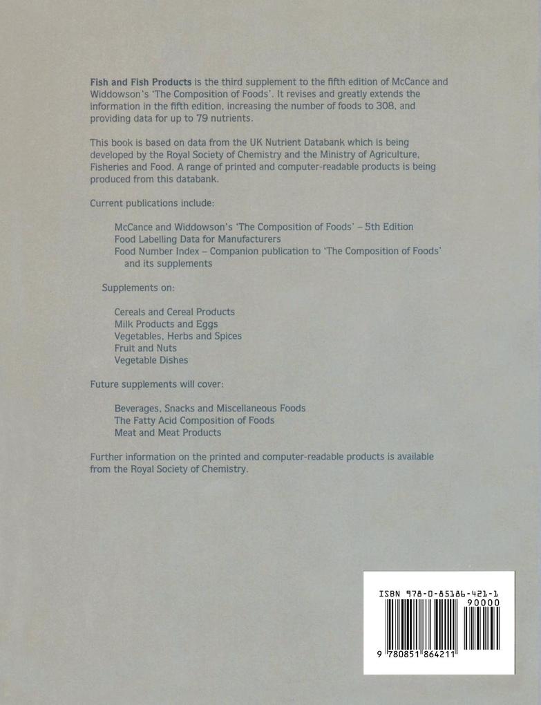 Weitere Ansicht: Fish and Fish Products