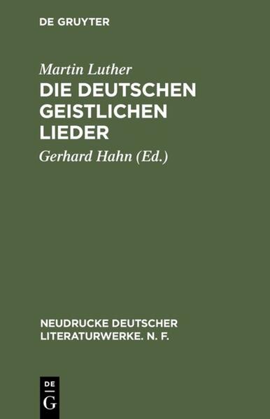 Produktbild: Die deutschen geistlichen Lieder | Martin Luther