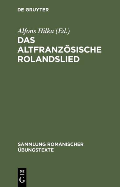 Produktbild: Das altfranzösische Rolandslied