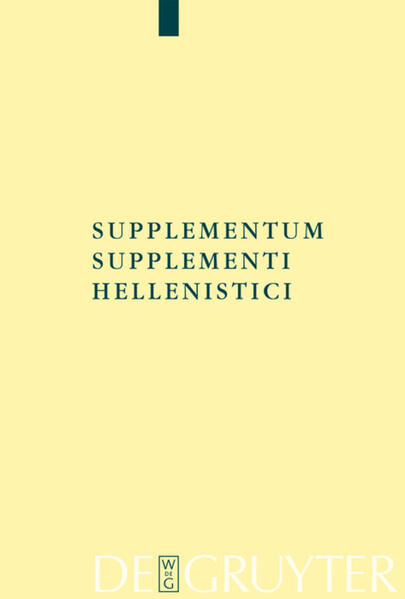 Produktbild: Supplementum Supplementi Hellenistici