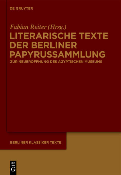 Produktbild: Literarische Texte der Berliner Papyrussammlung
