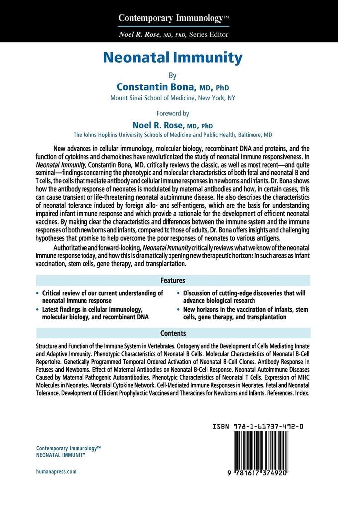 Weitere Ansicht: Neonatal Immunity | Constantin Bona