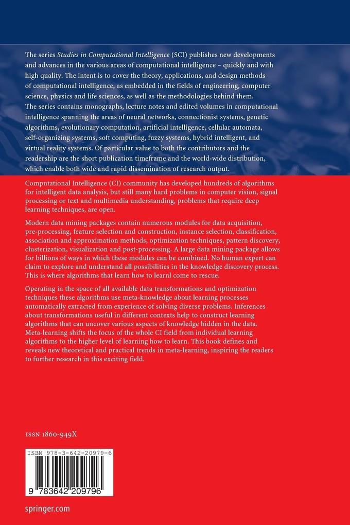 Weitere Ansicht: Meta-Learning in Computational Intelligence