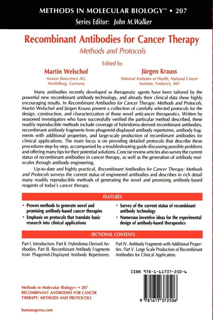 Weitere Ansicht: Recombinant Antibodies for Cancer Therapy