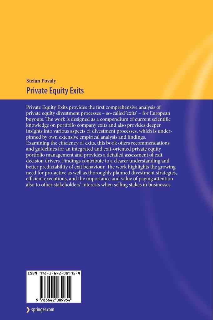 Weitere Ansicht: Private Equity Exits | Stefan Povaly