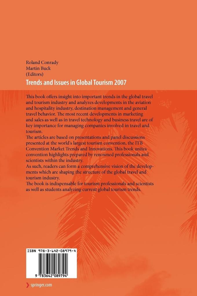Weitere Ansicht: Trends and Issues in Global Tourism 2007