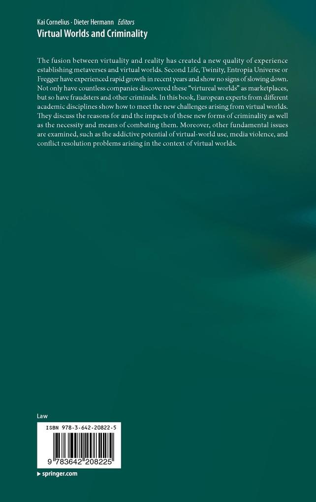 Weitere Ansicht: Virtual Worlds and Criminality