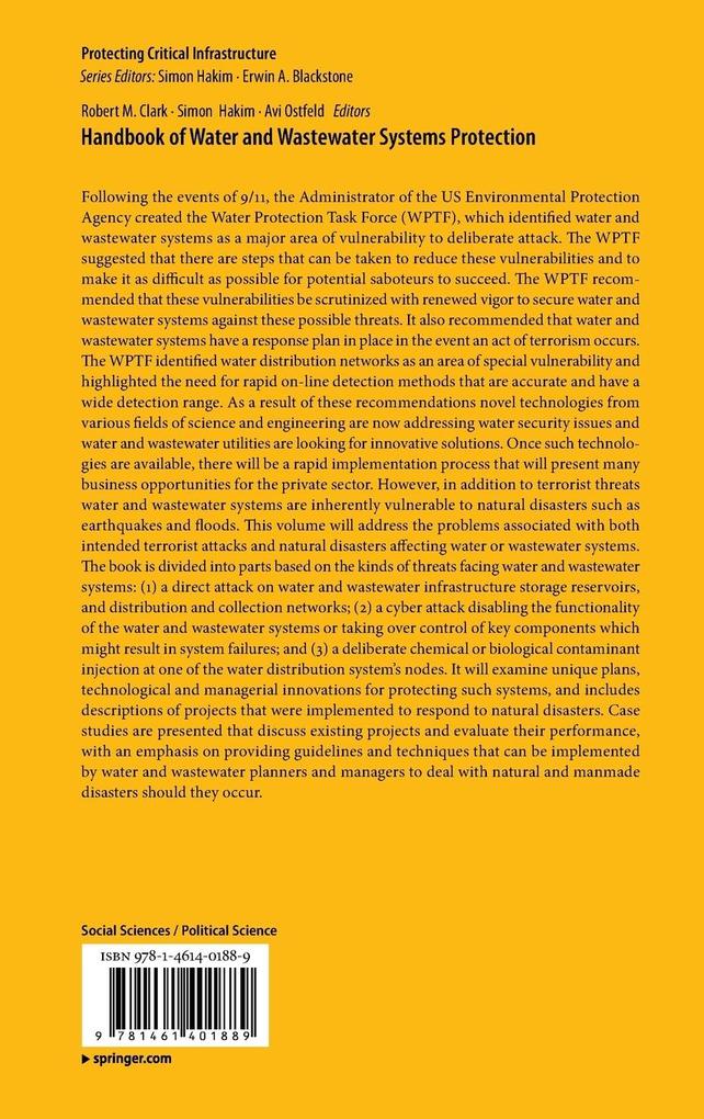 Weitere Ansicht: Handbook of Water and Wastewater Systems Protection