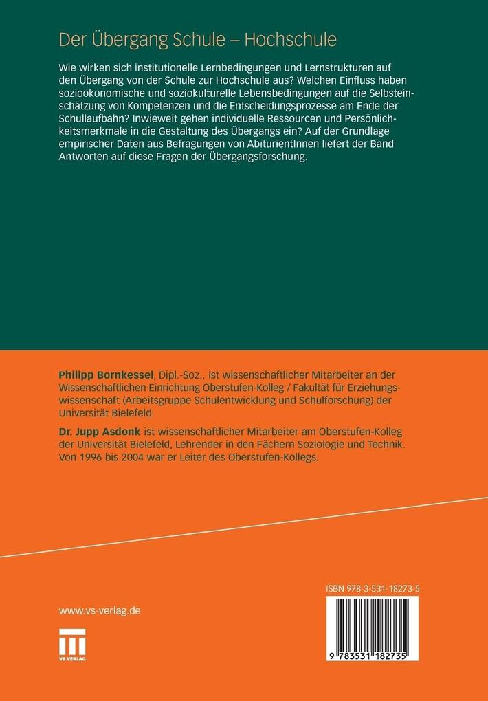 Weitere Ansicht: Der Übergang Schule - Hochschule